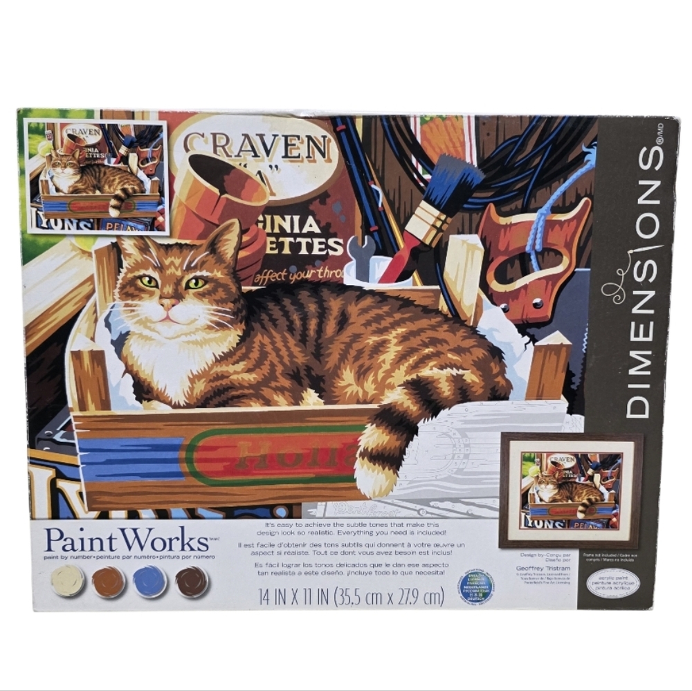 Dimensions Paint Works Cat Art Kit